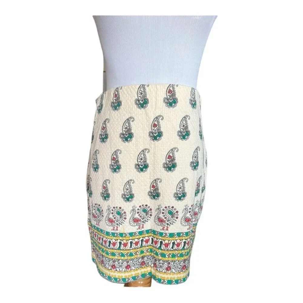 Womens Chelsea & Violet Peacock Print Pencil Skirt - Sz S